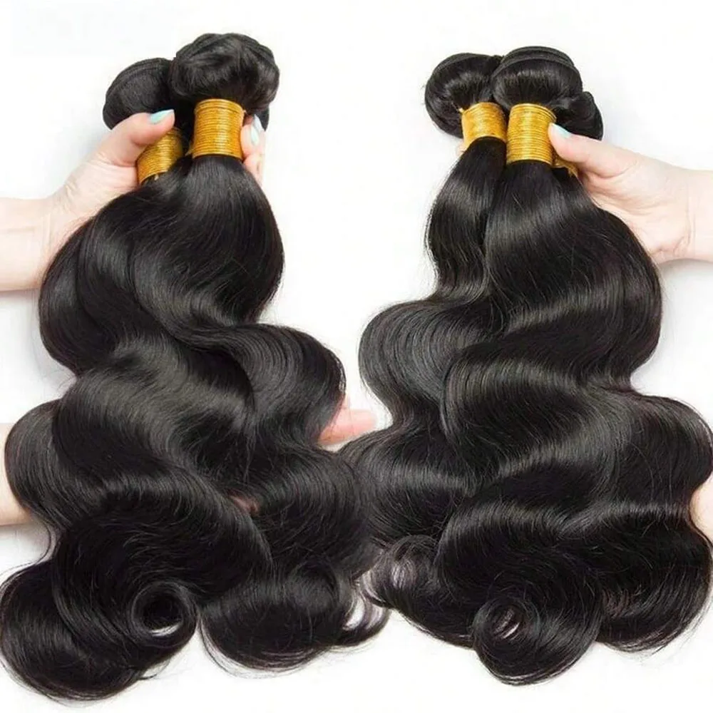 

Body Wave Bundles 26 28 30 32 34 36 38 40 Inch Bundles 100% Human Hair Bundles Top Quality Malaysian Hair Weave Bundles Remy Hai