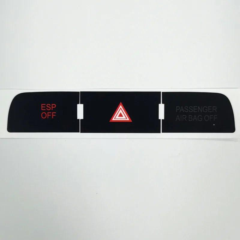 For Audi Q7 Emergency Stickers Decals Repair Worn Button  ESP OFF  & Roller Shutter & Radar Button Sticker ﻿   ﻿ Package Include