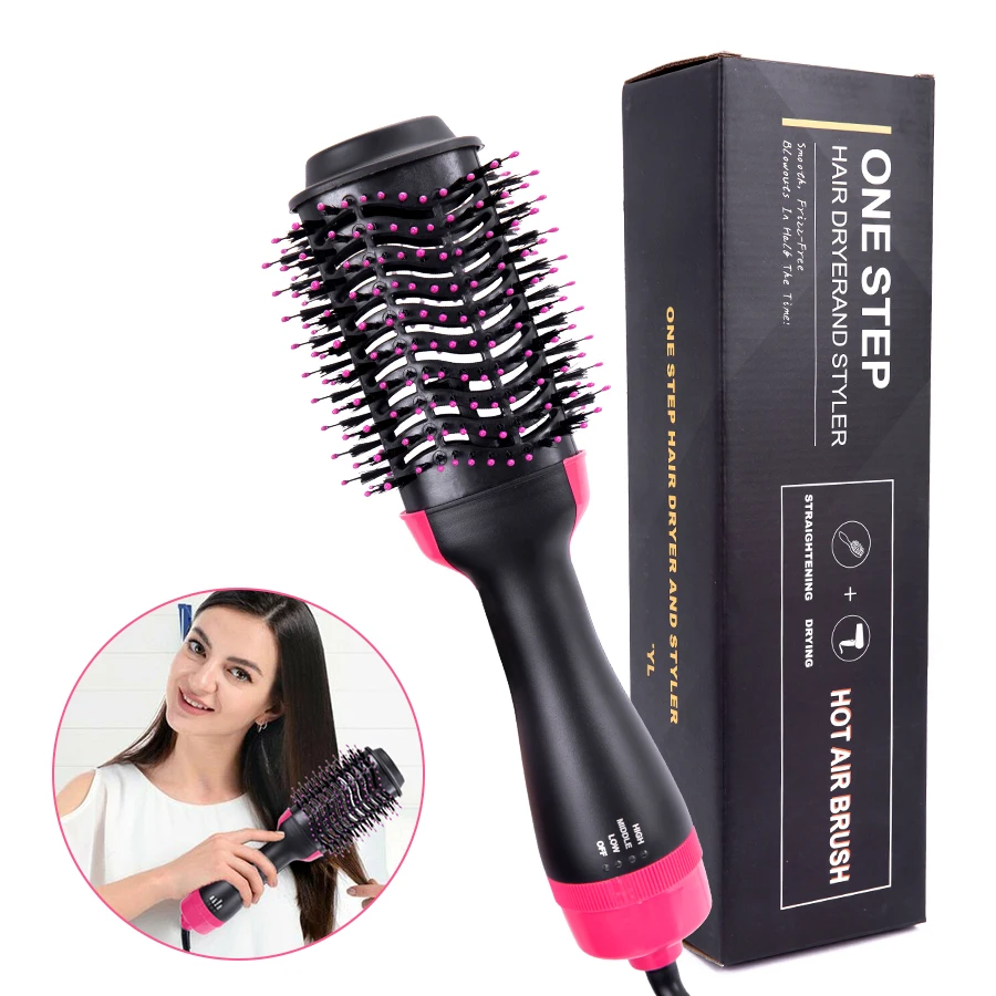 Blow Dryer Brush Drying Hair Dryer Brush One-Step Hot Air Brush And Volumizer 3 In 1 Styling Tools Brush Hair Dryers For Women