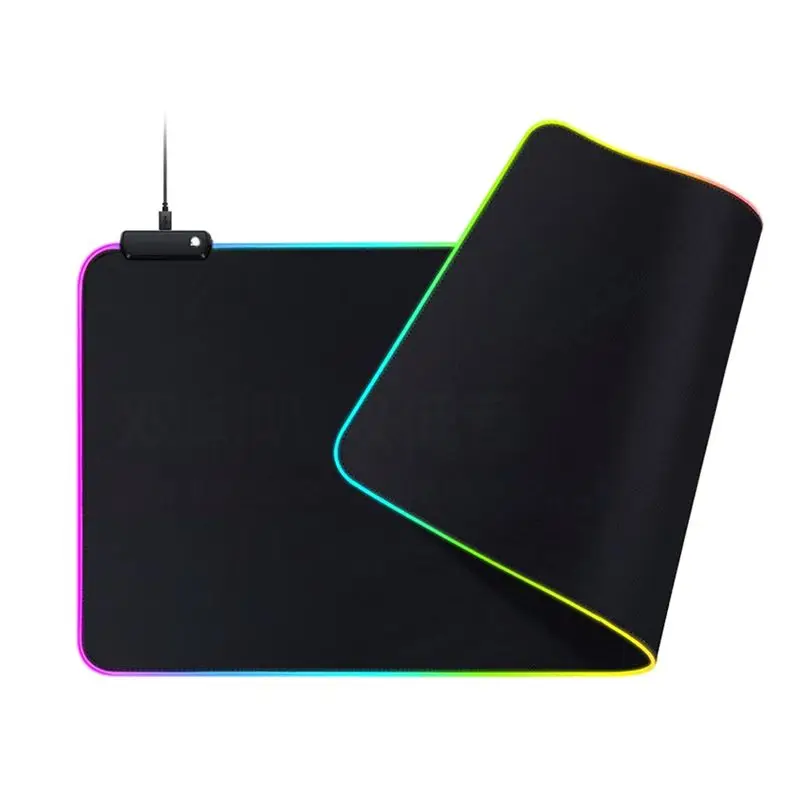 QWE-Gaming Mouse Pad Luminous Mouse Pad With Non-Slip Rubber Base Computer Keyboard Mouse Mat