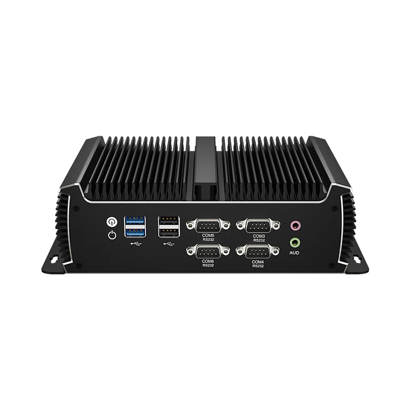 Intel Core i5-6300U Mini PC 2×2.5G LAN 6×DB9 RS232 COM Port 4×USB3.0 4×USB2.0 Support WiFi Bluetooth 3G/4G Windows 11 Ready