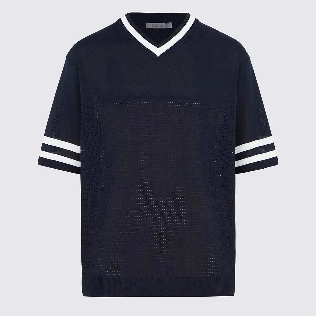 2026 Men’s Golf Knit V Neck T-Shirt Quick Dry Stretch Short Sleeve Breathable Performance Sports Top