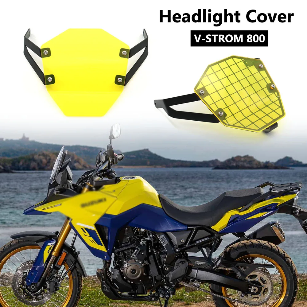 

V-strom800 NEW Motorcycle Headlight Grille Guard Head Light Grill Protector Cover For Suzuki V-STROM 800 DE 2023 2024