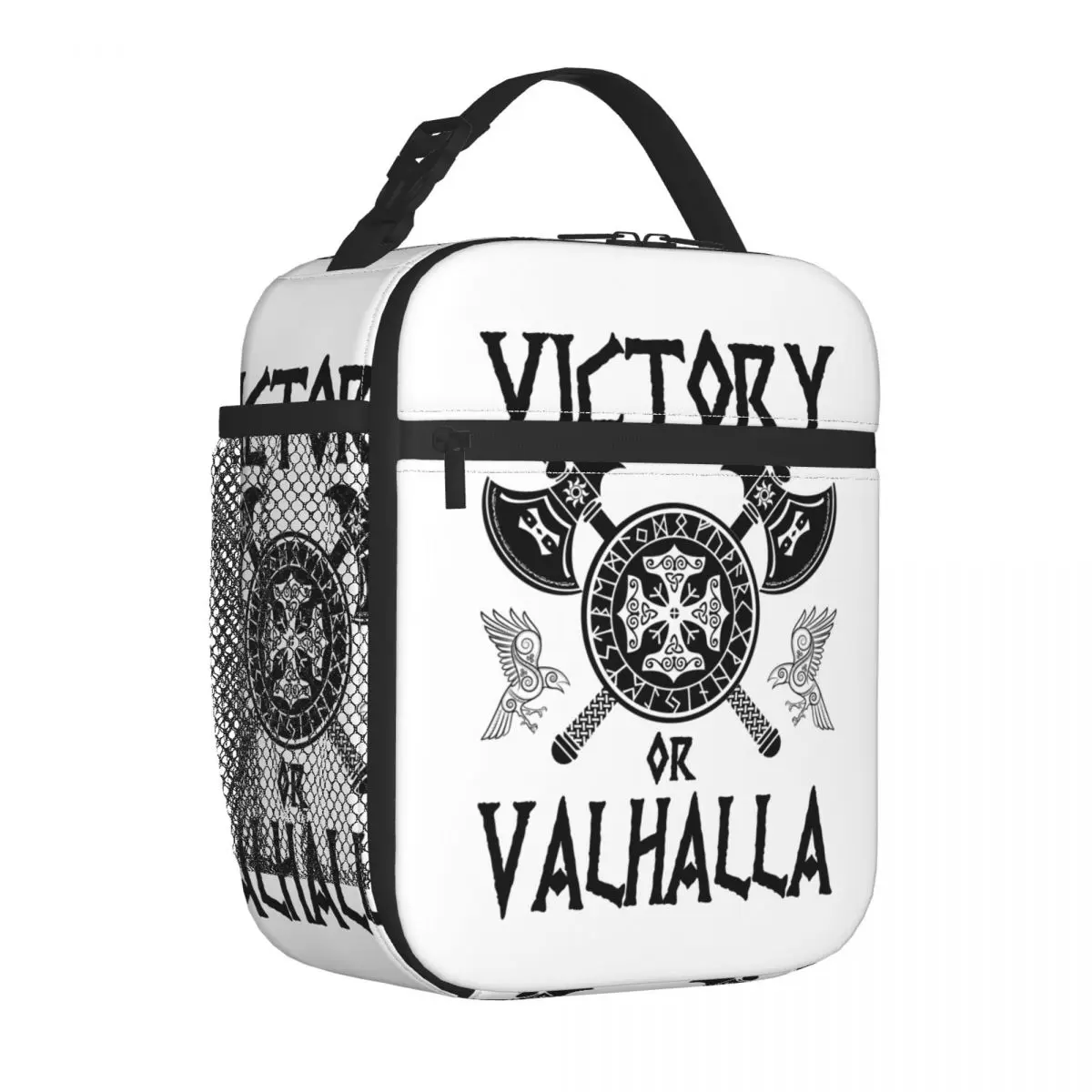 Viking Warrior Victory Or Valhalla Warrior Viking Resuable Lunch Boxes Multifunction Cooler Thermal Food Insulated Lunch Bag