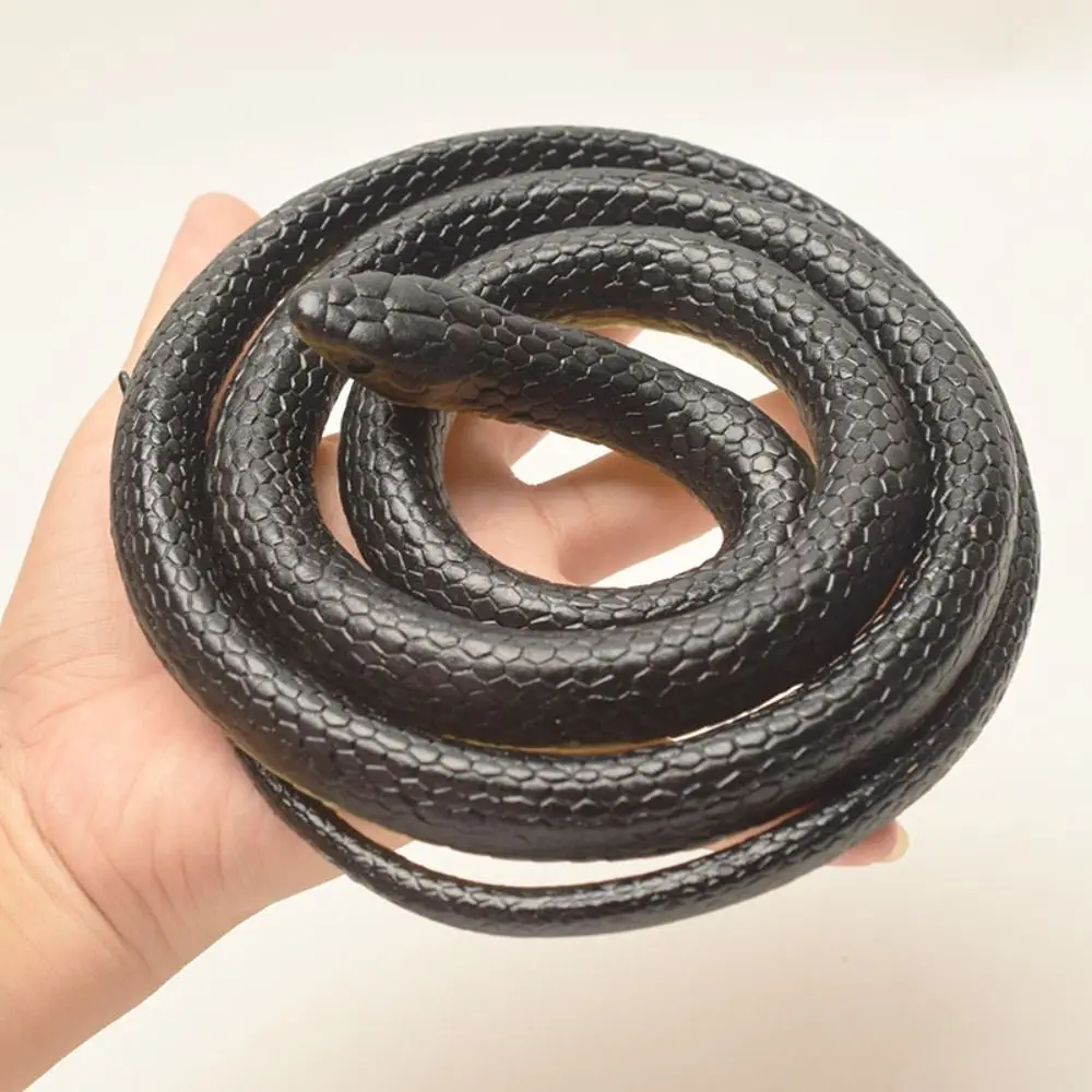 Large 1.23m Realistic Snake Scary Teasing Friends Simulation Anaconda Stretchable Rubber Halloween Tricky Home Decoration