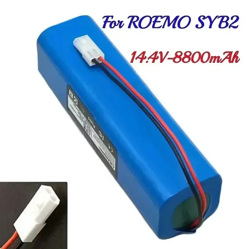 2024 NEW 14.4V 12800mAh 100%New Battery INR18650 M26-4S2P For ROEMO SYB2 Robot Vacuum Cleaner