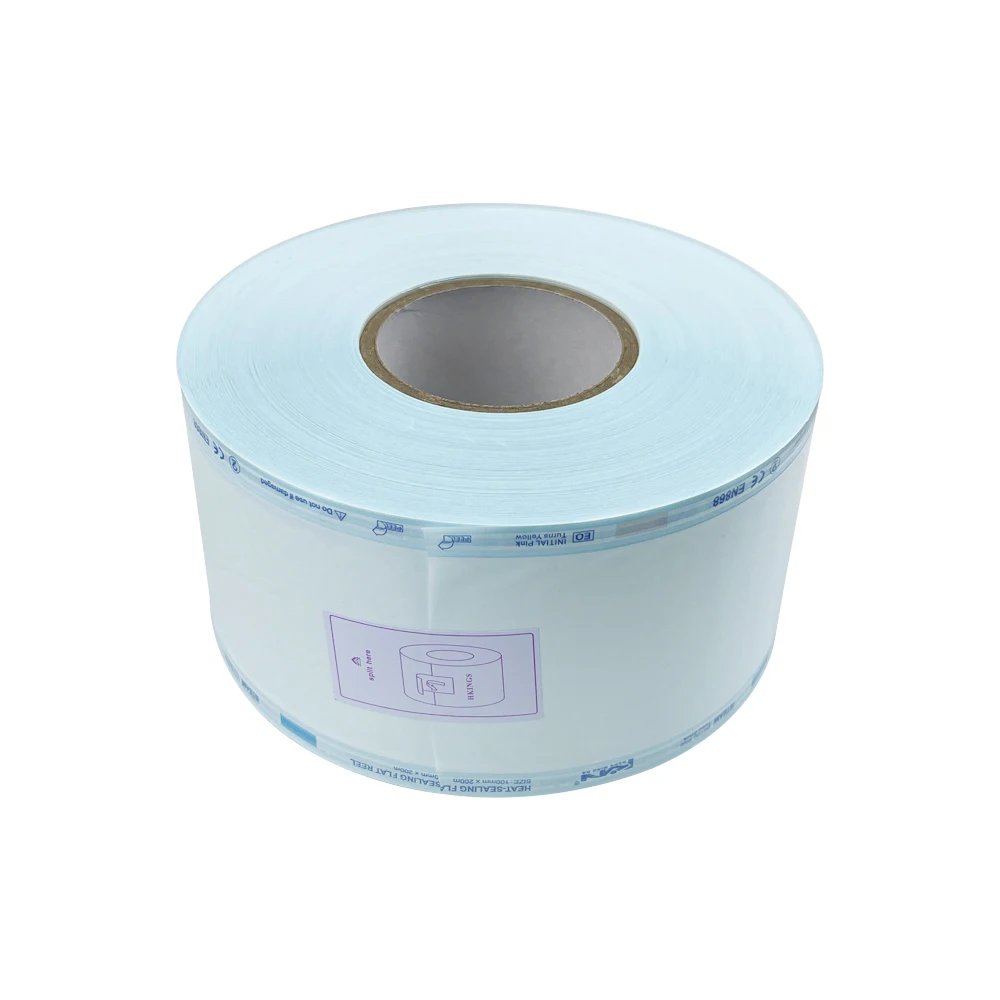 Dental Sterilization roll Bags to Sterilize Instrumental 200M Disposable Autoclave Packing Bag For Sealing Machine Oral Product