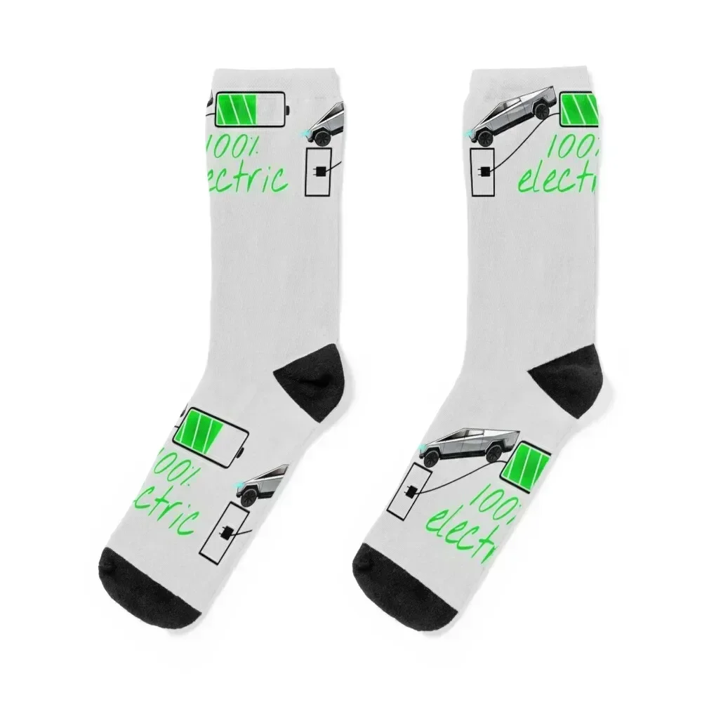 Go electric, electric vehicle Socks cycling winter gifts Hiking boots christmas gifts Ladies Socks Men's