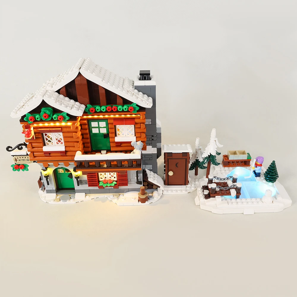 EASYLITE LED Light Kit For winter Alpine Lodge 10325 Building Blocks Toys Lamp Set (Not Included The Model)