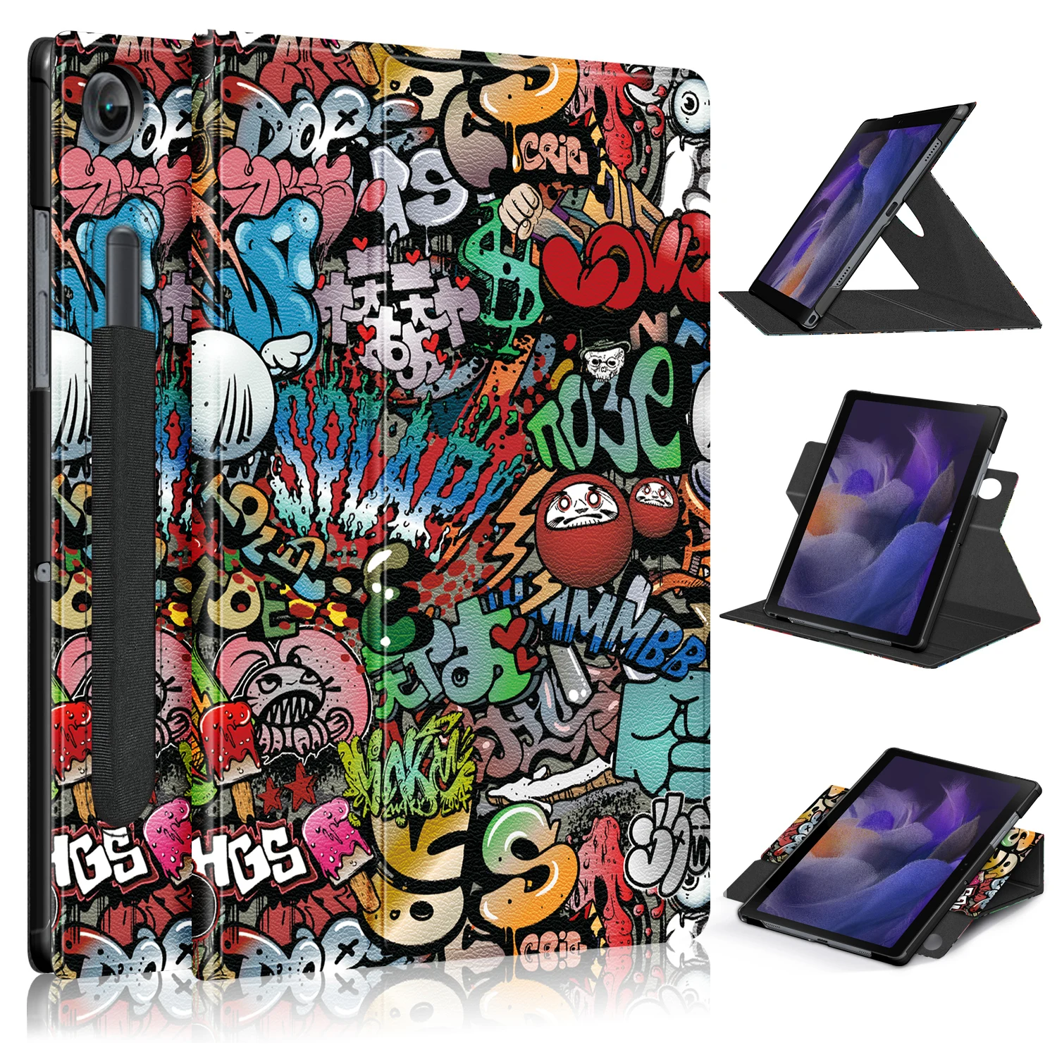 Case for Samsung Galaxy Tab A8 Tablet Cover 10.5 Inch 2021 2022  SM-X200 SM-X205 PU Leather Rotation Case