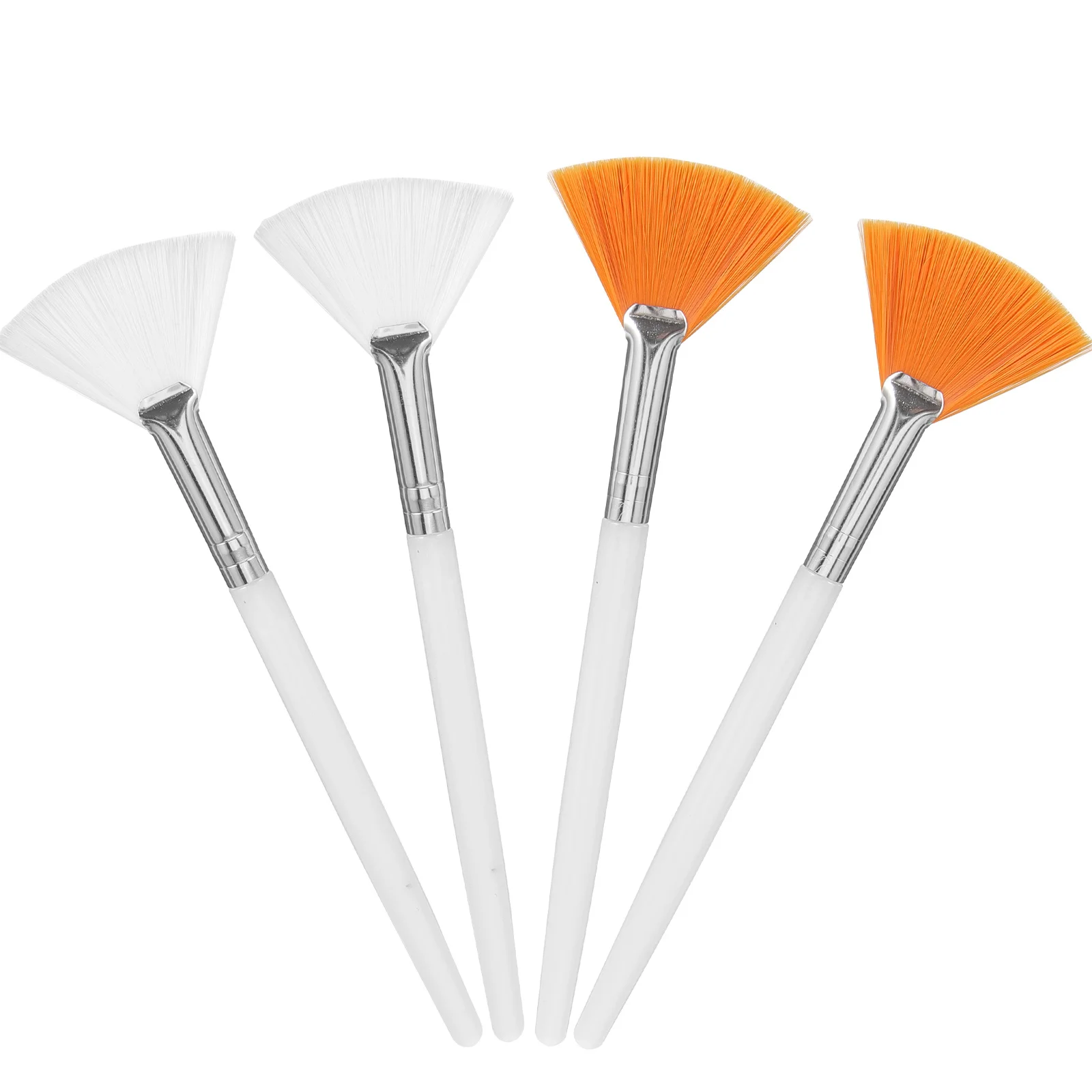 4-delige gezichtsmaskerborstel Premium nylon herbruikbare draagbare make-uptool voor crèmekleur modder gezichtsmasker toepassing salon huidverzorging