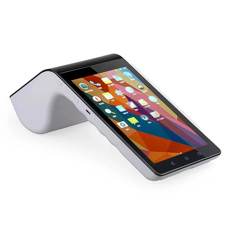 Point of Sale Android terminal with 58mm thermal printer NFC,2D Scanner PT-7003
