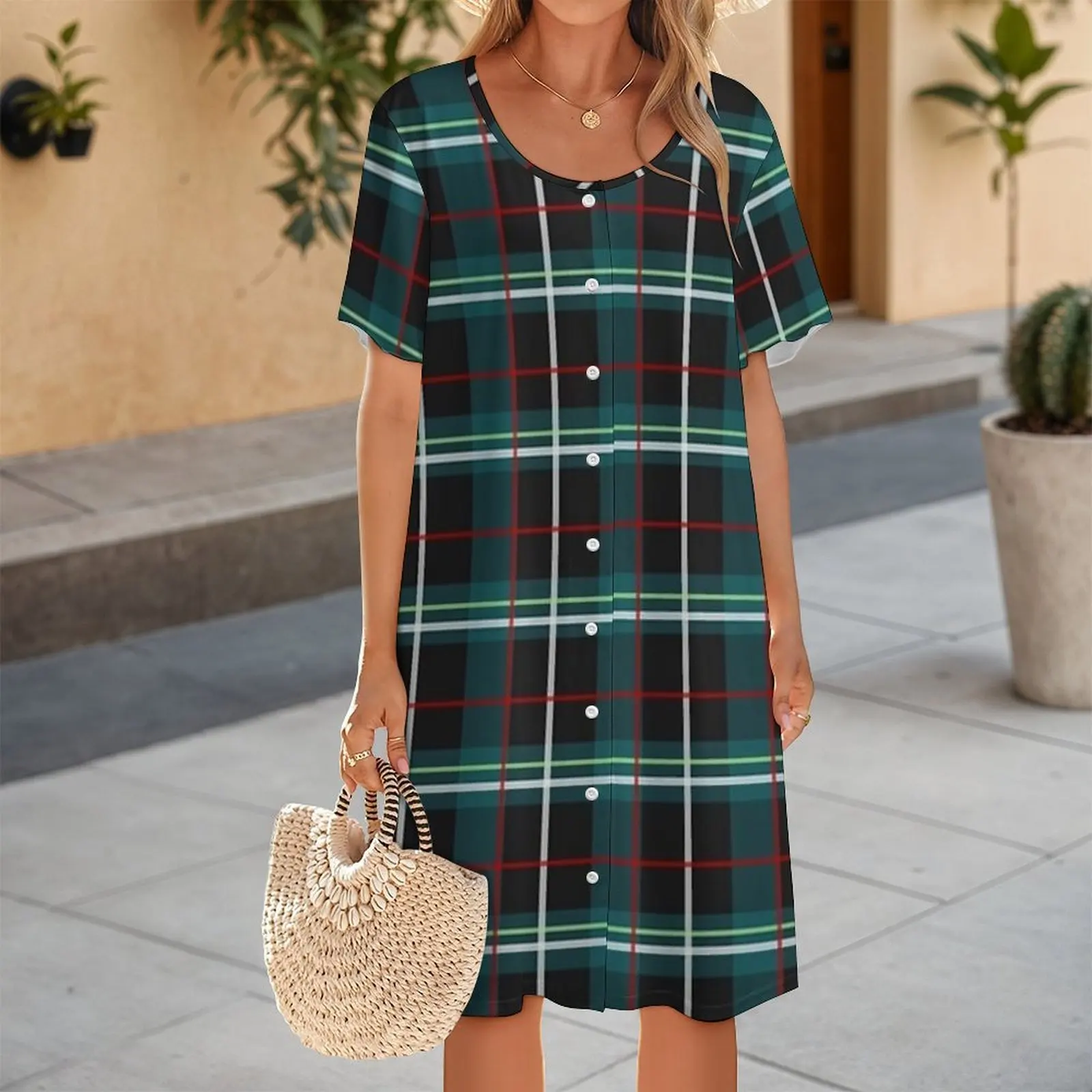 ชุดเดรส Frankie Stein รุ่น Fir - Korean Style A Line Shirt Dress บทวิจารณ์และราคา