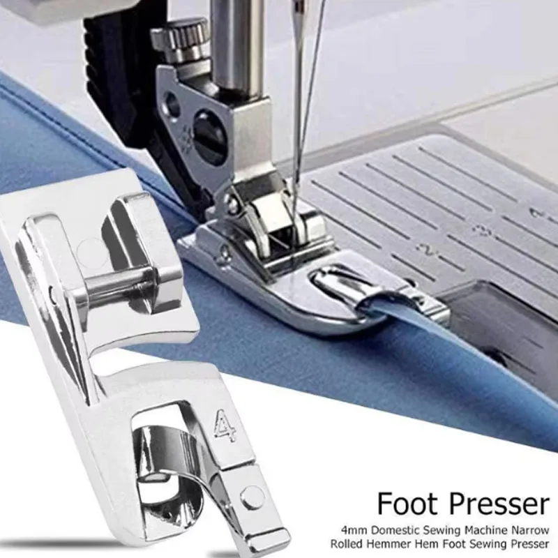 6 Pcs Rolled Hem Presser Foot, Hemming Foot Kit for Sewing Rolled Hemmer Presser Foot  for All Low Shank Sewing Machine
