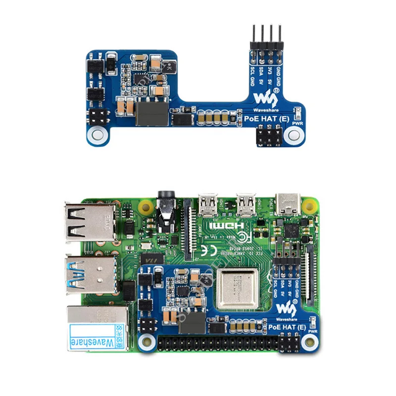 Raspberry Pi 3B+/ 4 Model B 4B PoE HAT Power over Ethernet HAT 802.3af-compliant