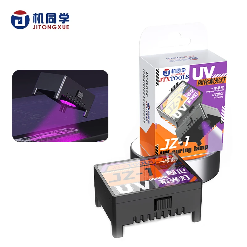 JTX JZ-01 UV-Härtungslampe, kabellos, Typ C, wiederaufladbar, für die Bildschirmreparatur, UV-Kleber, schnell trocknendes Telefonbildschirm-Kleber-Härtungswerkzeug