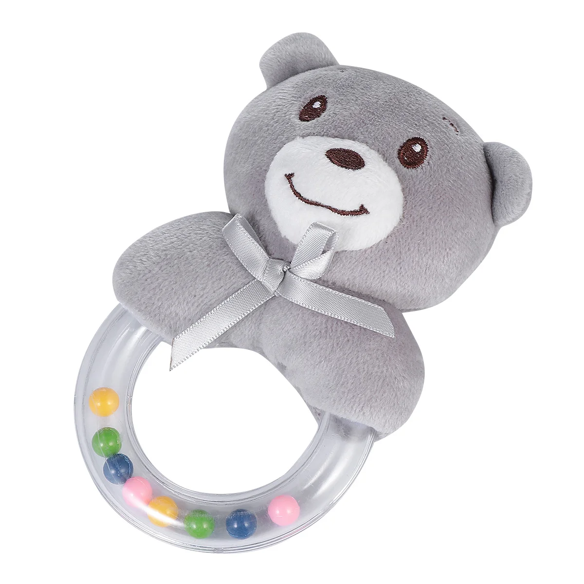 

1Pcs Teether Shaker Ring Sensory Stimulation Durable Safe Lightweight Portable Gift
