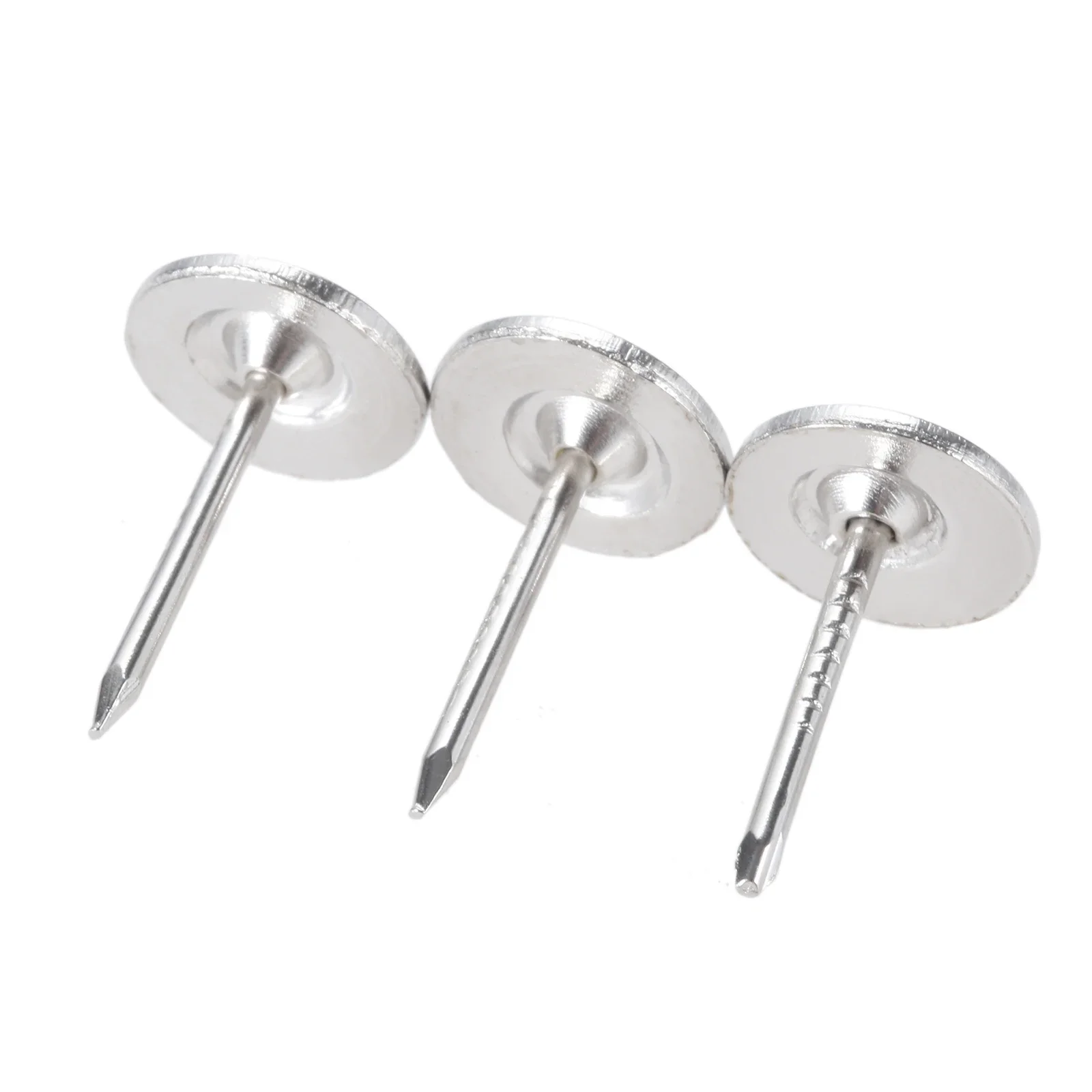 10pcs 실버 실내 장식 손톱 플랫 헤드 금속 압정 11mm x 17mm 빈티지 압정 골동품 스터드 쥬얼리 케이스 와인 상자 소파 장식