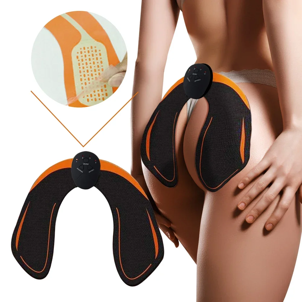 

ABS Stimulator Hip Trainer Abdominal Exercise Fitness Body Slimming Massager Stickers Weight Loss Massager Muscle Stimulator