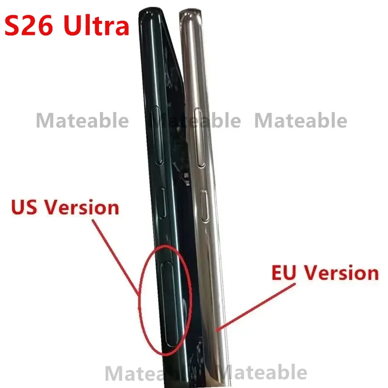 S26Ultra For Samsung Galaxy S26 Ultra S948 Middle Frame Housing Board LCD Faceplate Bezel Replace Repair Parts + Side Buttons