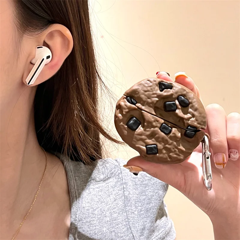 حافظة بسكويت الشوكولاتة لهاتف هواوي FreeBuds 5i 6i 4i 6 5 4 غطاء حماية لـ FreeClip Free Buds Pro 2 3 Pro2 Pro3 Pro4 SE3 SE2 #6