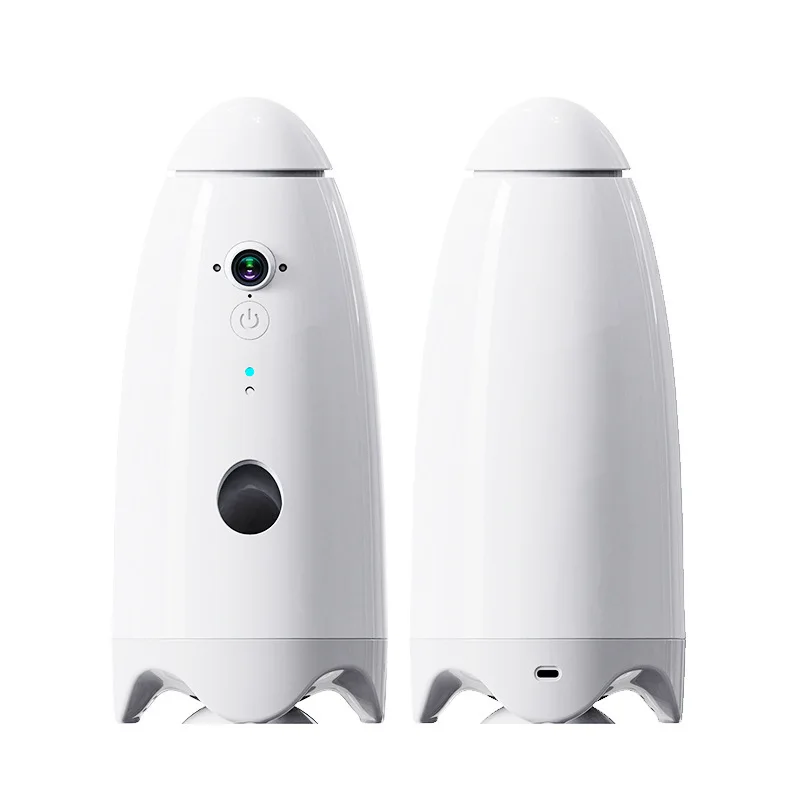 

WiFi Remote Video Control Automatic Pet Feeder Timed and Quantitative Food Dispenser for Dogs Cats Eco-Friendly Plastic Bowls