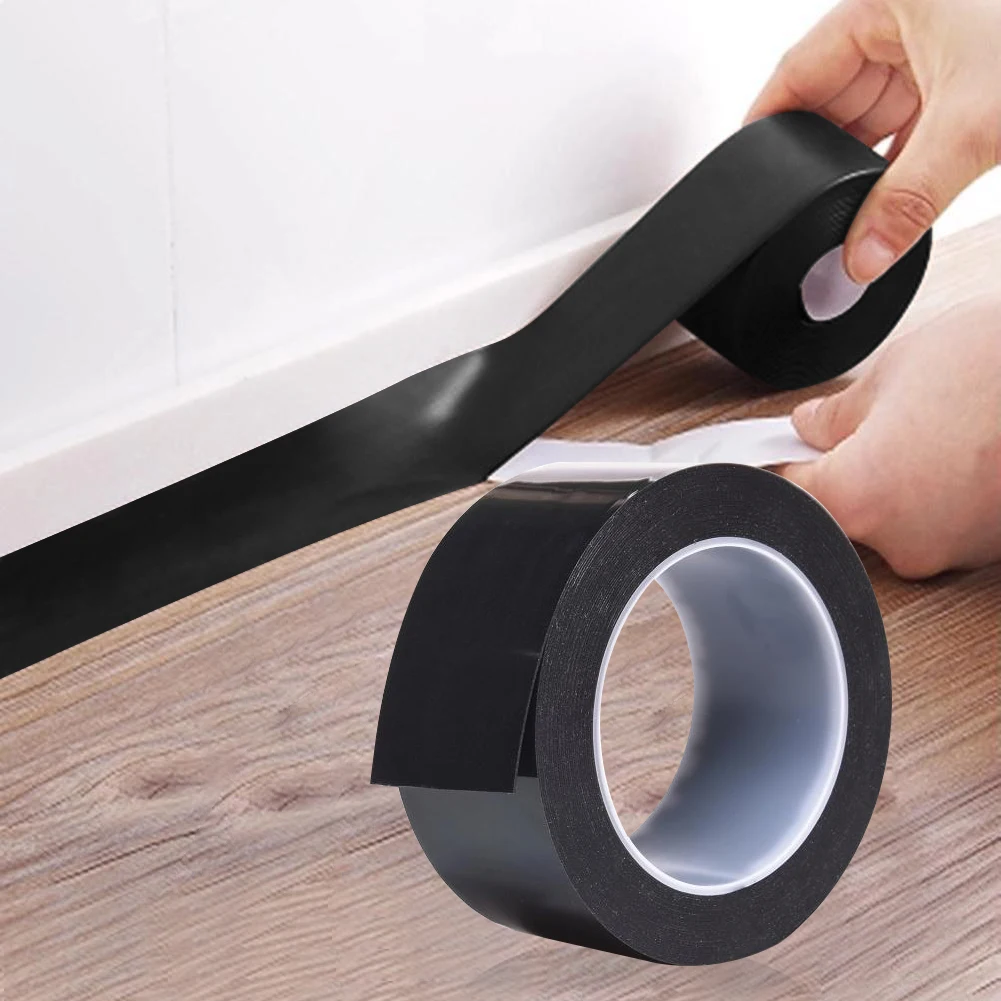Self Adhesive Wall Border Sticker Anti-Stain Bath Sealing Strip Tape Waterproof Corner Sealant Tape for Kitchen Bathroom Bathtub