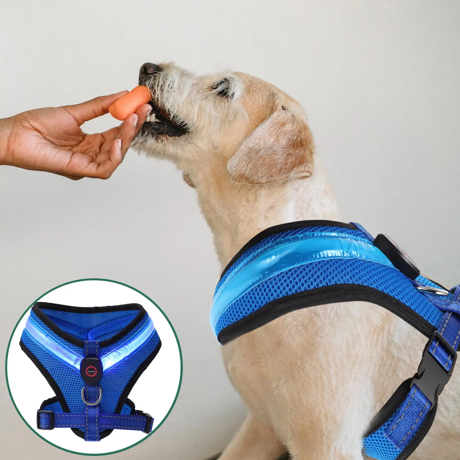 

1Set LED Vest for Dogs Luminous USB Charging Pet Dog Vest Breathable Night Walking Safety Gear for Puppy and Cat Comfortable