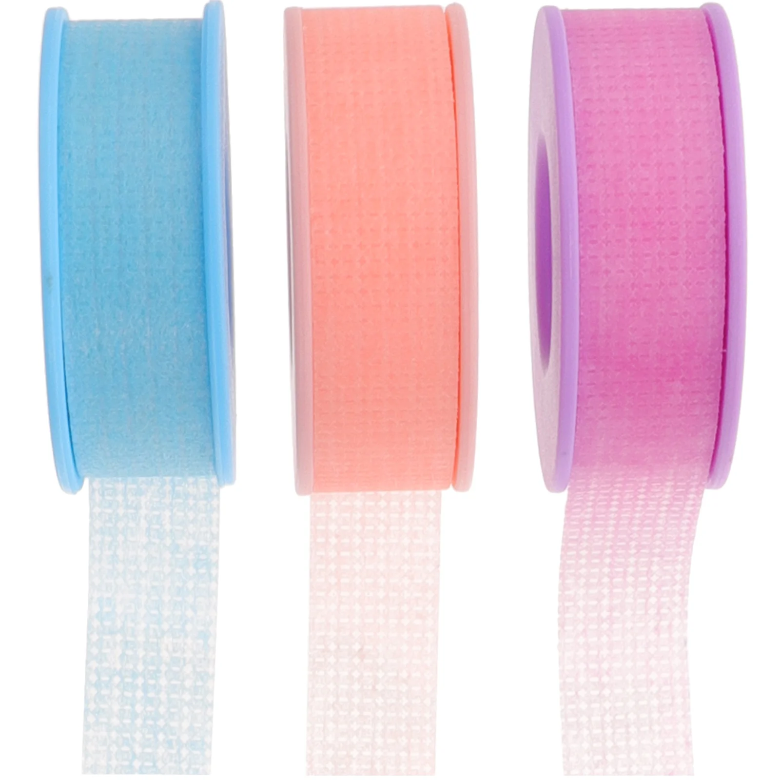 3 Rolls Adhesive Lash Tape Non-Woven Silicone Gel Breathable Eyelash Extension Tape for Makeup Salons Grafting Tools