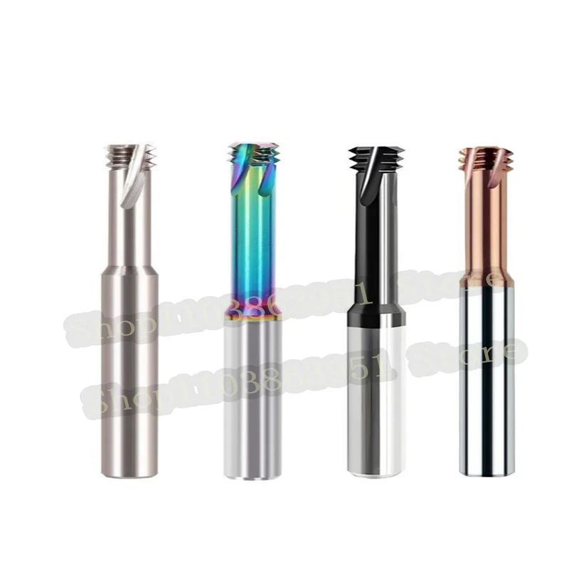 

HRC58 Tridentate Thread Milling Cutter Bit Three Teeth Aluminum/Steel Processing Tungsten Steel Alloy Thread millsfresa