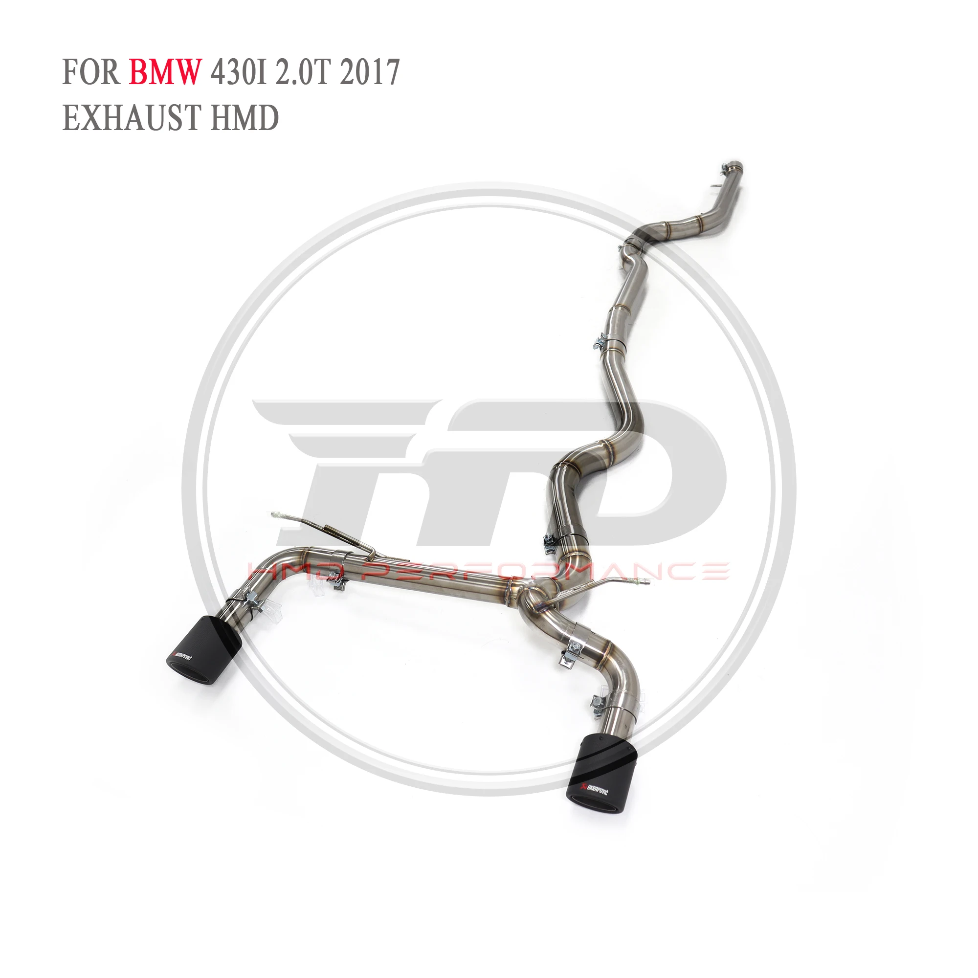 

HMD Stainless Steel Exhaust System Performance Catback for BMW 4 Series 420i 425i 430i F32 F36 B48 Engine straight pipe