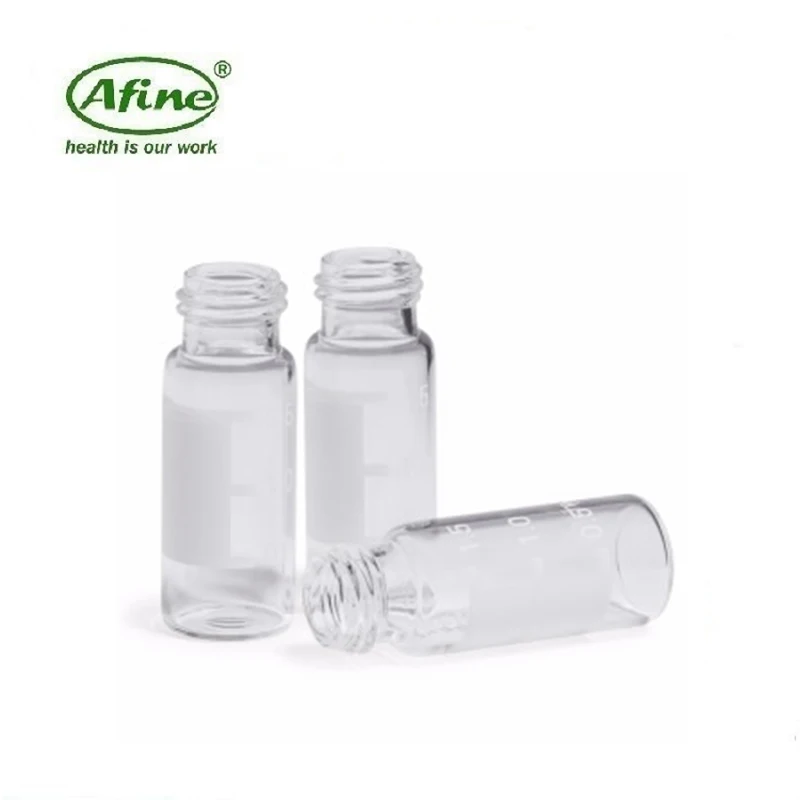 AFINE Agilent 2 ml Screw Top Vials & Caps for 5182-0715 clear, write-on spot, certified,vial size: 12 x 32 mm