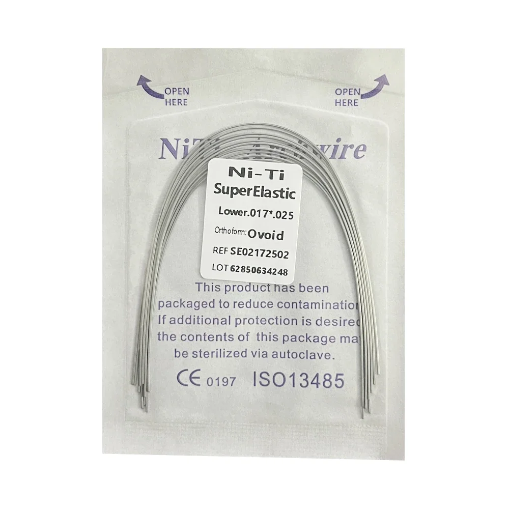 10pcs/Pack Dental Orthodontic Arch Wires NITI  Round / Rectangular Oval Form Ortho Arch Wire Dentist Tool