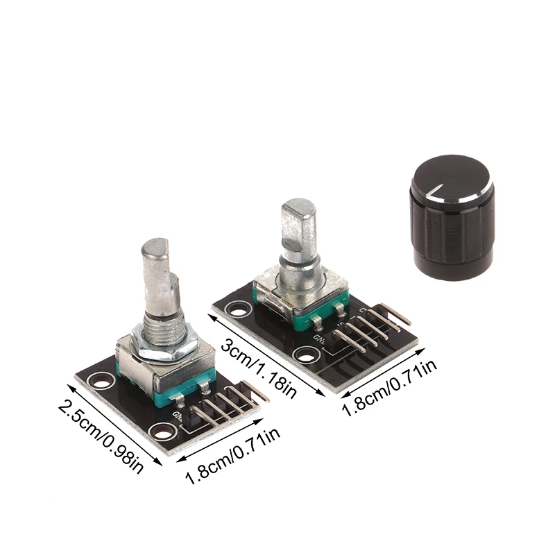 Módulo Codificador rotativo de 360 grados, potenciómetro, Codificador rotativo, tapa de perilla para Interruptor de Sensor de ladrillo, KY-040