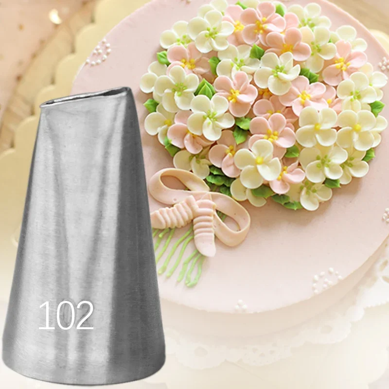 #102 Flower Petal Shape Pastry Nozzle For Cakes Pastry And Bakery Accessories Korean Bean Icing Piping Tips кондитерские насадки