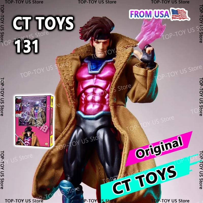 

Ct Toys Mafex 131 Original Gambit X-Men Wolverine SHF Anime Action Figure Customized Gift for Kids Collectors
