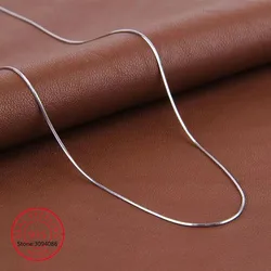 925 Sterling Silver Snake Chain Necklace para mulheres, alta qualidade, moda, venda quente, presente da jóia por atacado