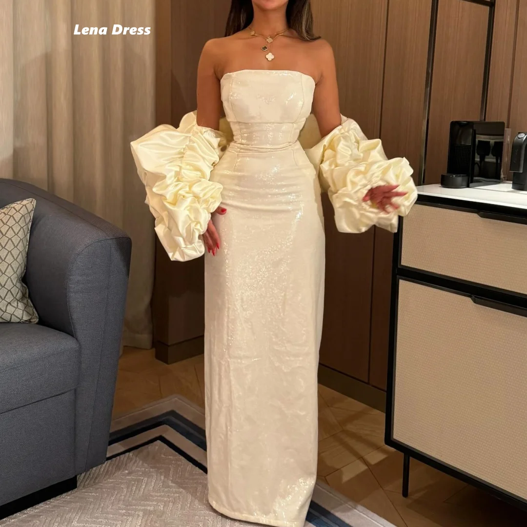 

Lena на заказ, роскошное платье для выпускного вечера, женское вечернее платье с рыбьим хвостом, женская шаль, элегантные вечерние платья для свадьбы, женские блестки