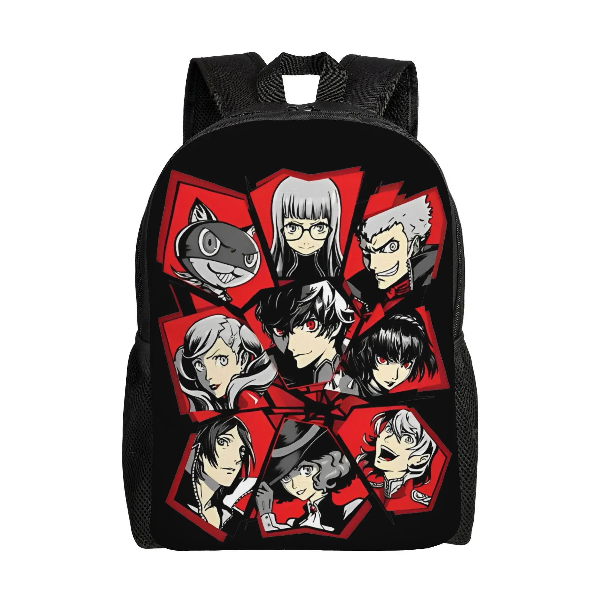 

Полная атака! Классический рюкзак Persona 5: подарочный вариант для старшеклассников, деловой городской рюкзак для мужчин и женщин, сумка для ноутбука через плечо