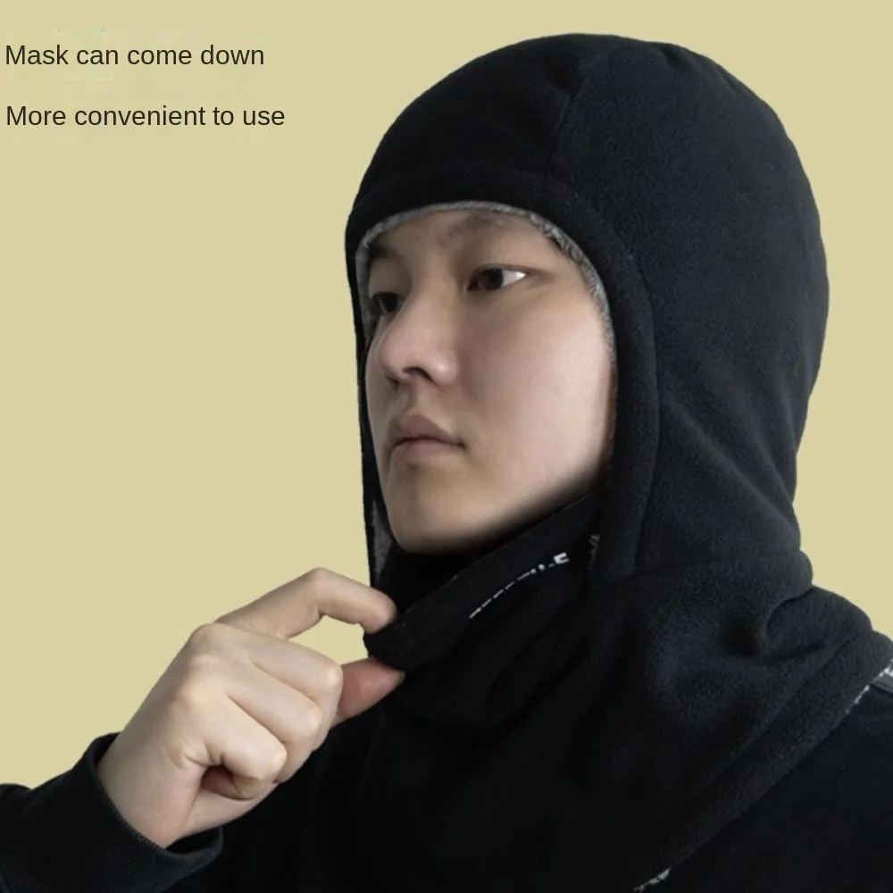

Motorcycle Bicycle Hat Fleece Balaclava Cycling Cap Cold-proof Thermal Warm Hood and Hat Windproof Thicken Ski Windproof Cap Ski