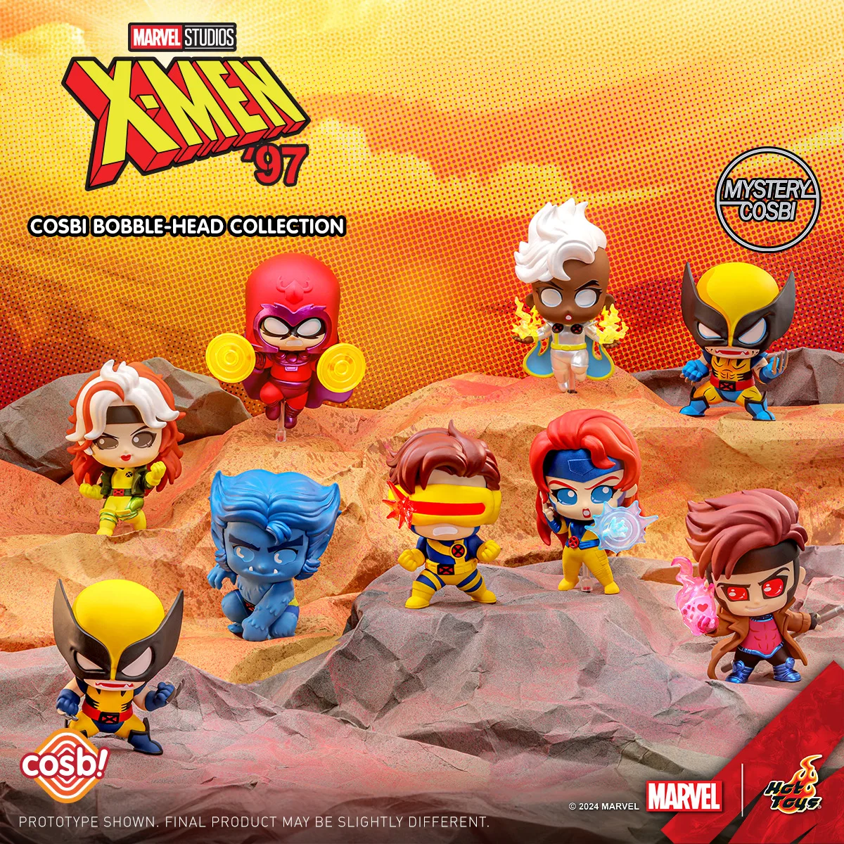 OFFICIAL Hot Toys Marvel X-MAN'97 COSBI Blind Box Bobble-Head Figures Exclusive Collectible Birthday Gifts