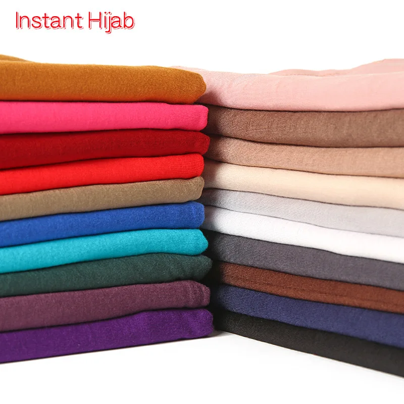 Lenço Instantâneo de Moda, Hijab Muçulmano para Mulheres, Envoltório de Cabeça, Xales Islâmicos, Turbantes, Bandanas, Burcas, Estolas Islâmicas 170X80CM