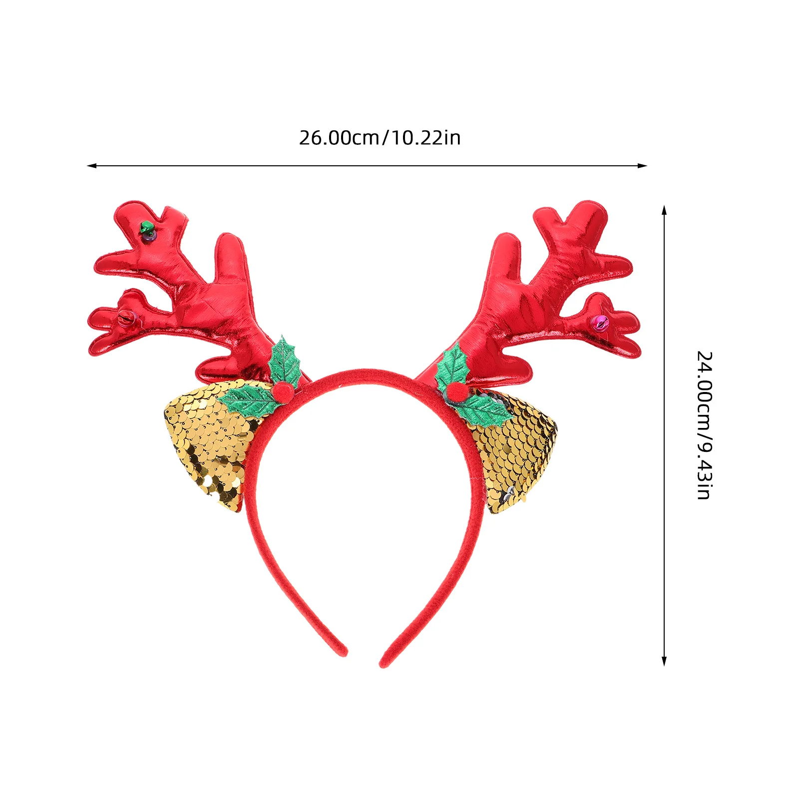 Bandeau de renne de vacances, 2 pièces, bandeau en bois éclairé, accessoire de fête de noël pour femmes et hommes, célébration Festive