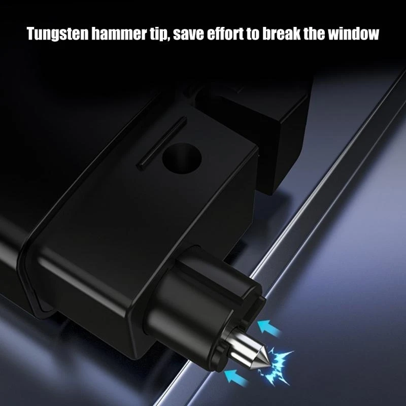 K0EA 車窓ブレーカーツール 3 in 1 ガラスブレーカーとシートベルトカッター & 懐中電灯車脱出ツール救命用