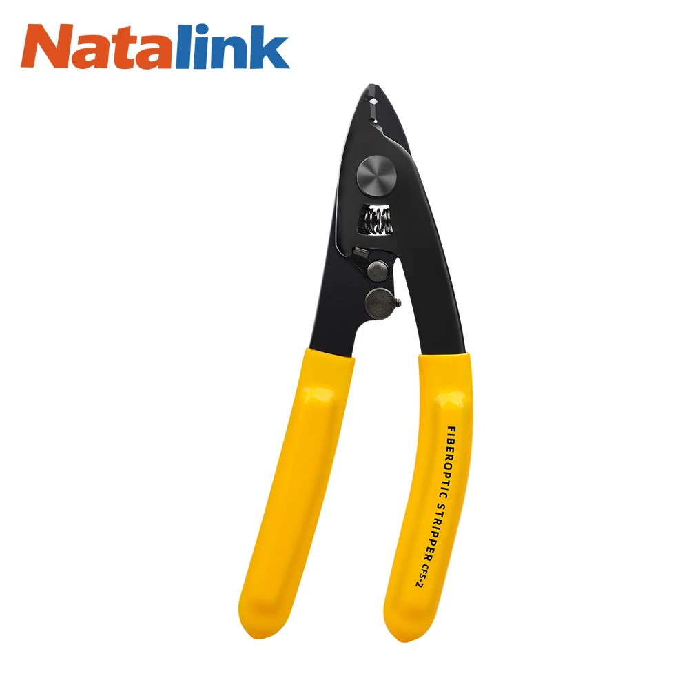 Natalink Dual Hole Precision Fiber Stripper Pliers CFS-2 Series  Efficient Fiber Stripping Tool for FTTH Maintenance Pliers