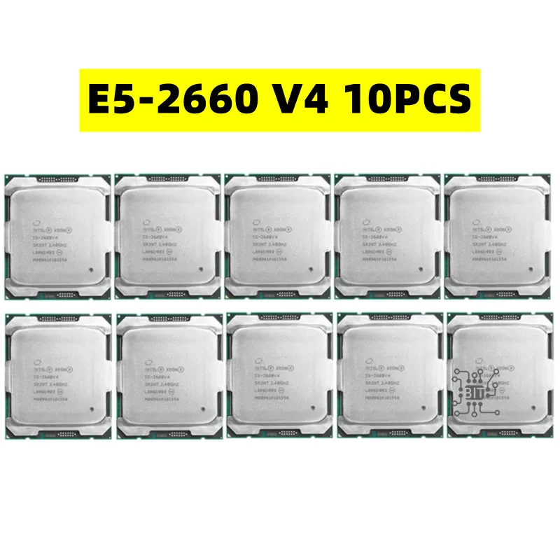 xeon e5 2660v4 smartcache e52660v4 20ghz 14 nucleos 35mb e5 2660 v4 fclga20113 105w e5 2660 v4 10 pcs 01