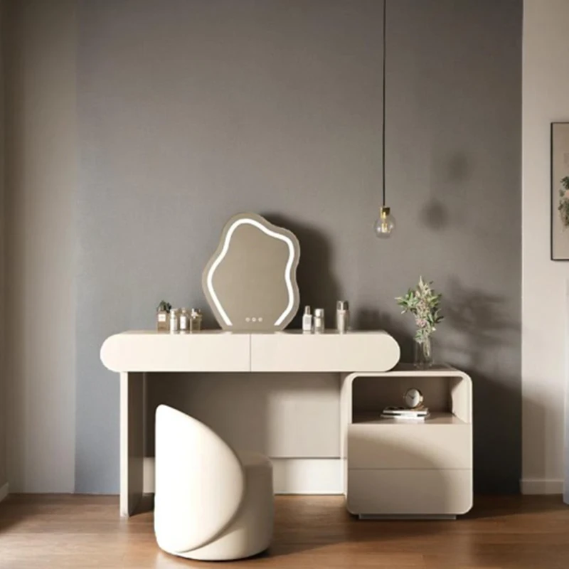 

Набор мебели для спальни, тумбочка, деревянная подставка для макияжа, минималистичные Роскошные органайзеры, удобное зеркало для хранения, маленький туалетный столик