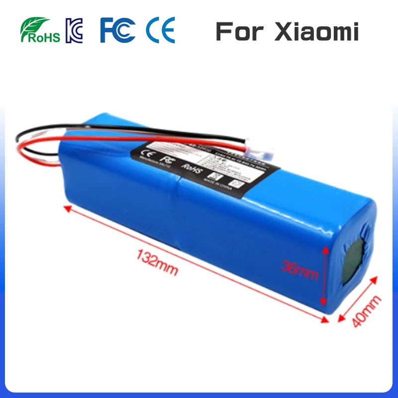 100% Original For Xiao MiLydsto R1 Rechargeable Li-ion Battery Robot Vacuum Cleaner R1 Battery Pack with Capacity 12800mAh