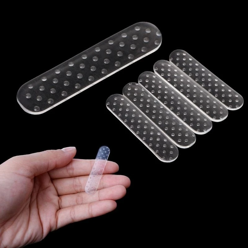 20Pcs Hanger Strips Non Slip Adhesive Tape Transparent Closet Accessories