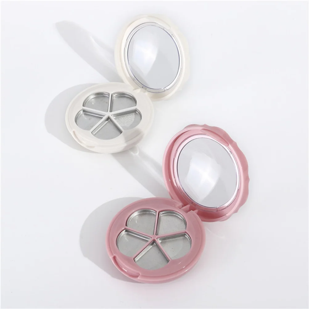 

3Pcs Five Grids Empty Eyeshadow Compact Lipstick Box Multi-Functional Makeup Storage Container for DIY Empty Eyeshadow Compact
